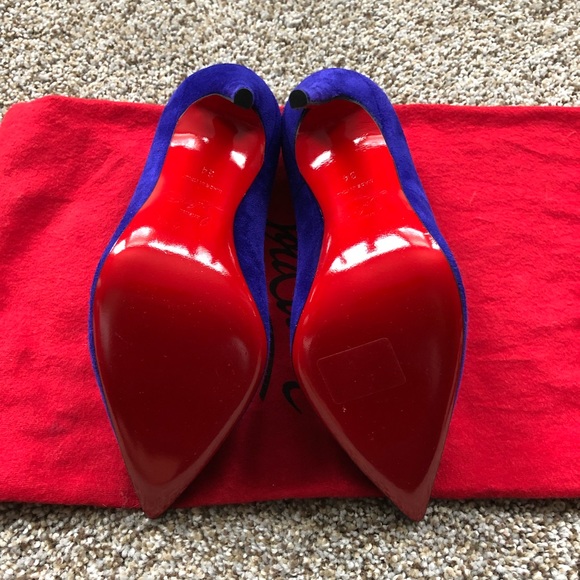 Sz 34 4 Louboutin So Kate Purple Pop Suede Pump - Picture 7 of 8